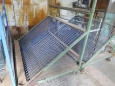 Glass trolley to take double glazing units, 8ft