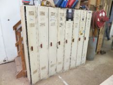 Clothes lockers, 2 x 4