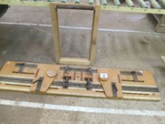 Router jig for vents in sash frames. (Machine)