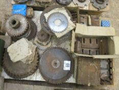 Pallet of cutters, mainly saws