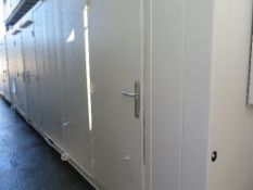 24ft x 9ft combi cabin (office/canteen & toilet) 12v c/w solar panels, heater & backup generator