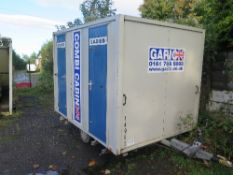 Mobile 4 bay toilet until c/w solar panel & lights 14963