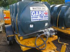 500 gallon water bowser c/w Honda petrol pump 5304