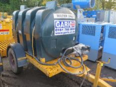 500 gallon water bowser c/w Honda petrol pump 5021