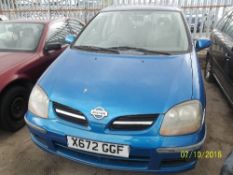 Nissan Almera Tino SE Estate - X672 GGFDate of registration: 13.09.20001769cc, petrol, manual,