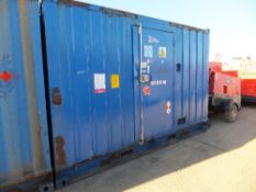 Wilson Perkins 27kva generator in secure unit  56375 hrs - turns over this lot is sold on