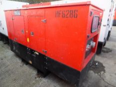 Genset MG35SSP generator 1,127 hrs  - no fuel This lot is sold on instruction of Speedy