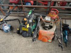 Petrol lawn mower and blower