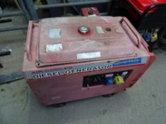 Air cooled diesel generator