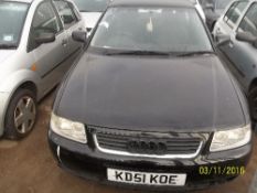 Audi A3 1.6 - KD51 KOE Date of registration: 19.12.2001 1595cc, petrol, manual, black Odometer