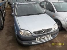 Citroen Saxo VTR - PE52 YAGDate of registration: 29.10.20021587cc, petrol, manual, greyOdometer