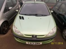 Peugeot 206 CC coupe - Y413 ONK Date of registration: 22.05.2001 1587cc, petrol, manual, green