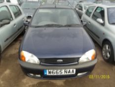 Ford Fiesta Zetec - W665 NAA Date of registration: 05.05.2000 1242cc, petrol, manual, blue