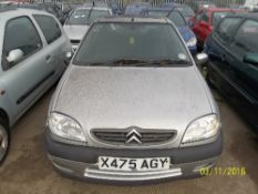 Citroen Saxo VTR - X475 AGY Date of registration: 06.02.2001 1587cc, petrol, manual, silver Odometer