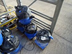 4 Nilfisk vacuums 240v