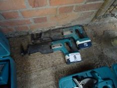 2 Makita reciprocating saws