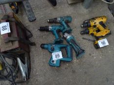 4 Makita tools