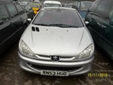 Peugeot 206 Allure Coupe - RN53 HUO Date of registration: 20.01.2004 1997cc, petrol, manual,