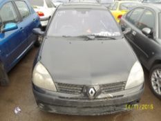 Renault Clio Dynamique 16V - PJ04 ZZU Date of registration: 18.05.2004 1149cc, petrol, manual, black