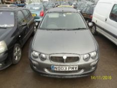 MG ZR - ND03 PMV Date of registration: 25.06.2003 1396cc, petrol, manual, grey Odometer reading at