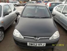 Vauxhall Corsa Life 12V - OW52 HYJ Date of registration: 28.02.2003 973cc, petrol, manual, black