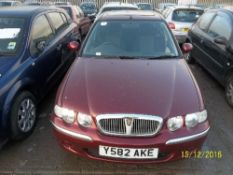 Rover 45 IXL 16V - Y582 AKE Date of registration: 10.03.2001 1796cc, petrol, variable speed