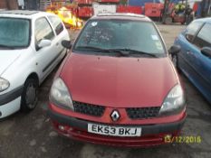 Renault Clio Extreme 2 16V - EK53 BKJ Date of registration: 19.09.2003 1149cc, petrol, manual, red