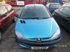 Peugeot 206 Style - VK51 EXF Date of registration: 09.10.2001 1124cc, petrol, manual, blue