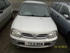 Nissan Micra Equation - T531 MDW Date of registration: 26.03.1999 998cc, petrol, manual, silver