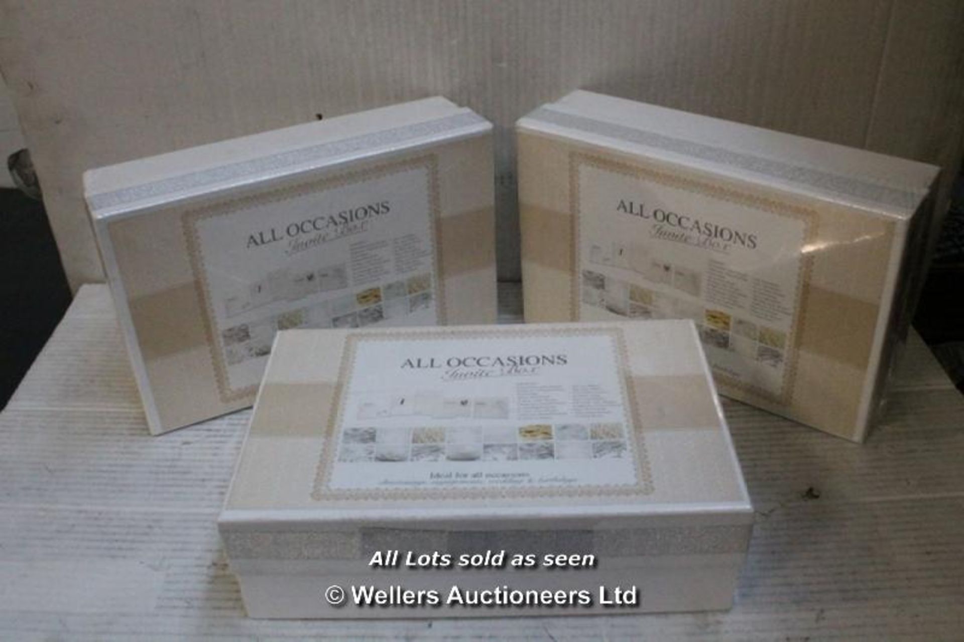 3X ALL OCCASIONS INVITE BOX.  / GRADE: RETURNS (DC1) [AISLE '9']