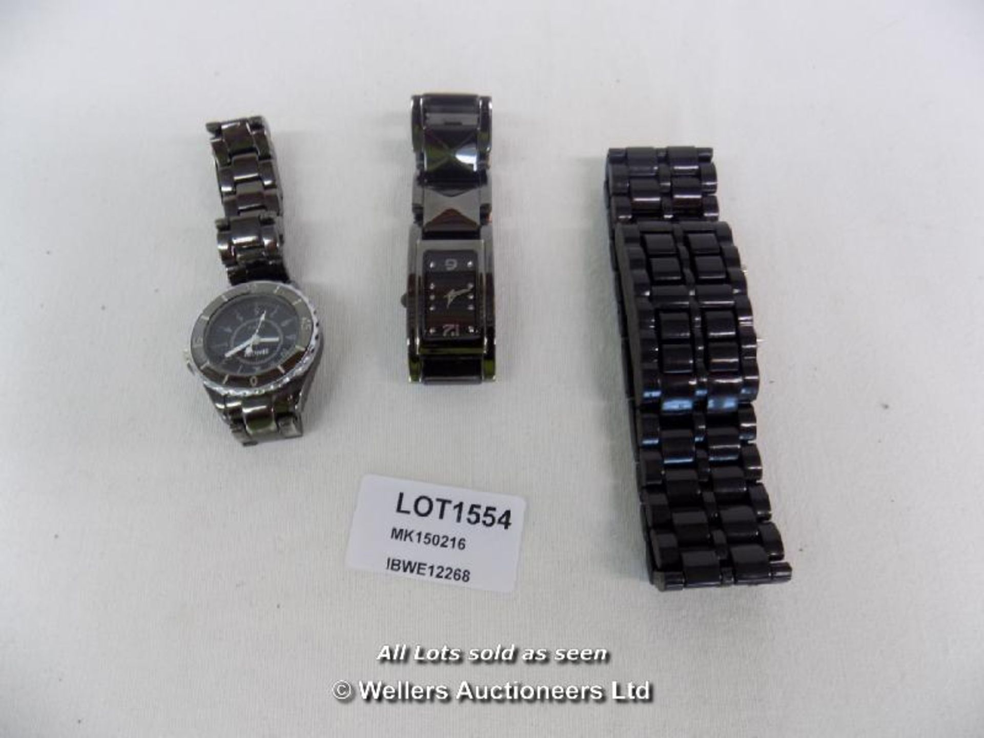 1 X BAG 3 X WATCHES INCLUDING SINOBI & NEXT / GRADE: UNCLAIMED PROPERTY / UNBOXED (DC1) {MK150216}