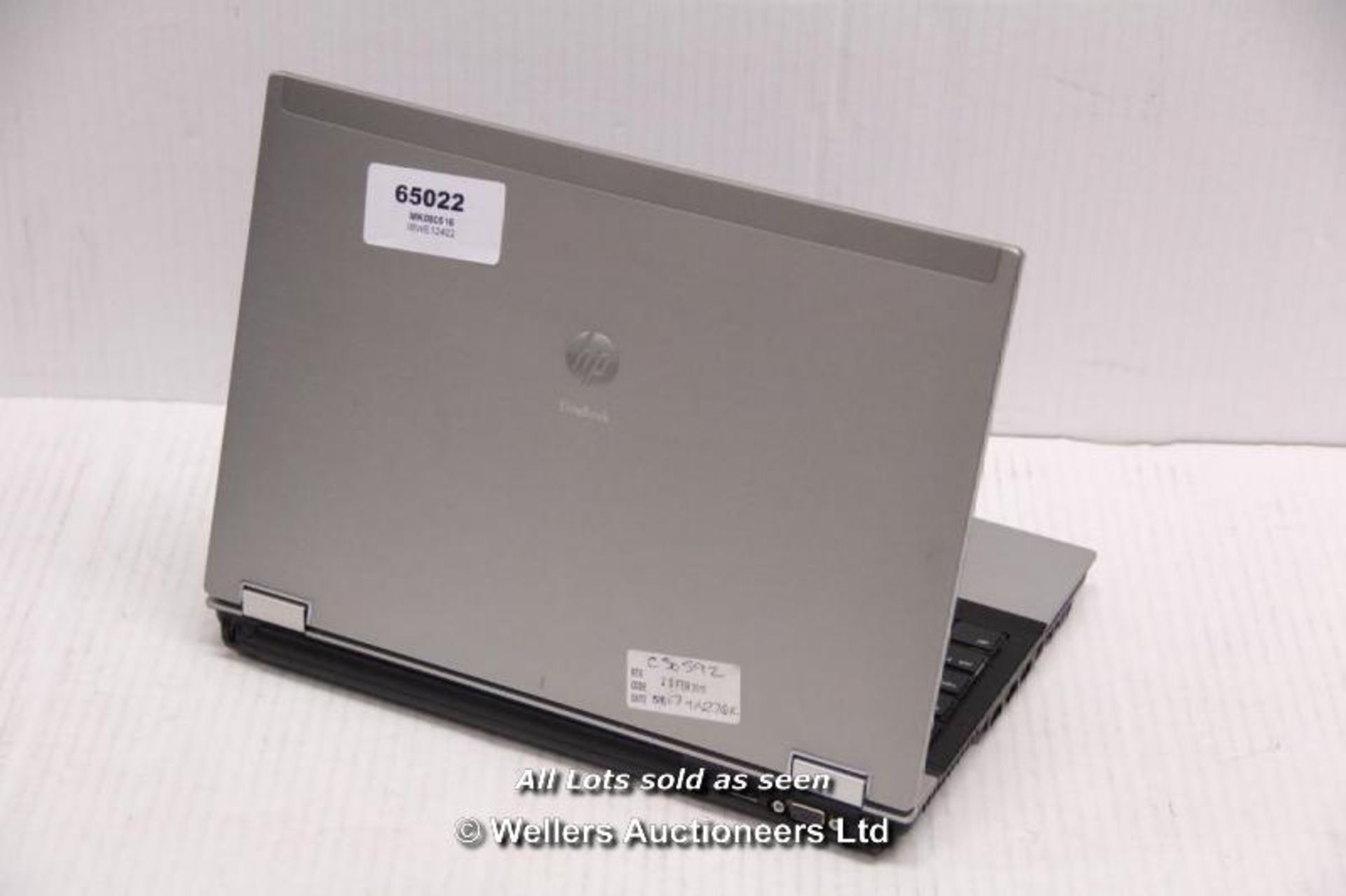 HP ELITEBOOK 8440P LAPTOP / NO OPERATING SYSTEM / NO HARD DRIVE / INTEL CORE I5-M520 2.40GHZ / 4GB - Image 2 of 2