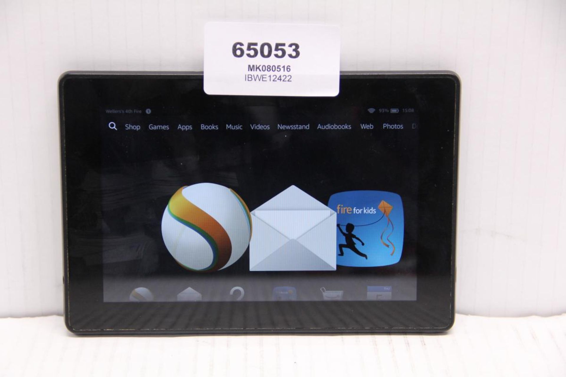 AMAZON KINDLE FIRE HD (3RD GEN) / POWERS ON / NO CHARGER OR CABLE / COSMETICALLY MARKED / UNBOXED[