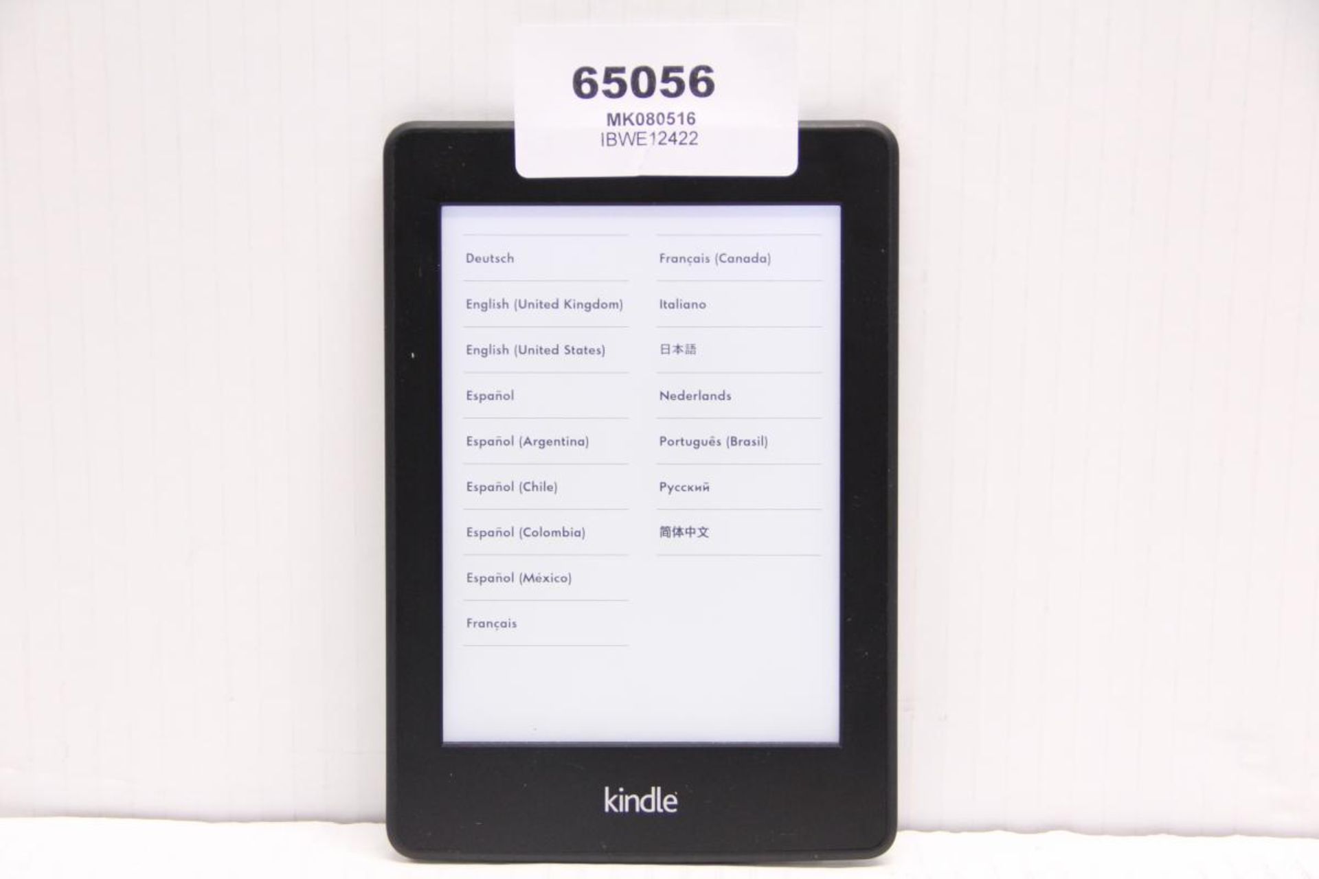 AMAZON KINDLE PAPERWHITE DP75SDI 2GB / POWERS ON / NO CHARGER OR CABLE / COSMETICALLY MARKED /