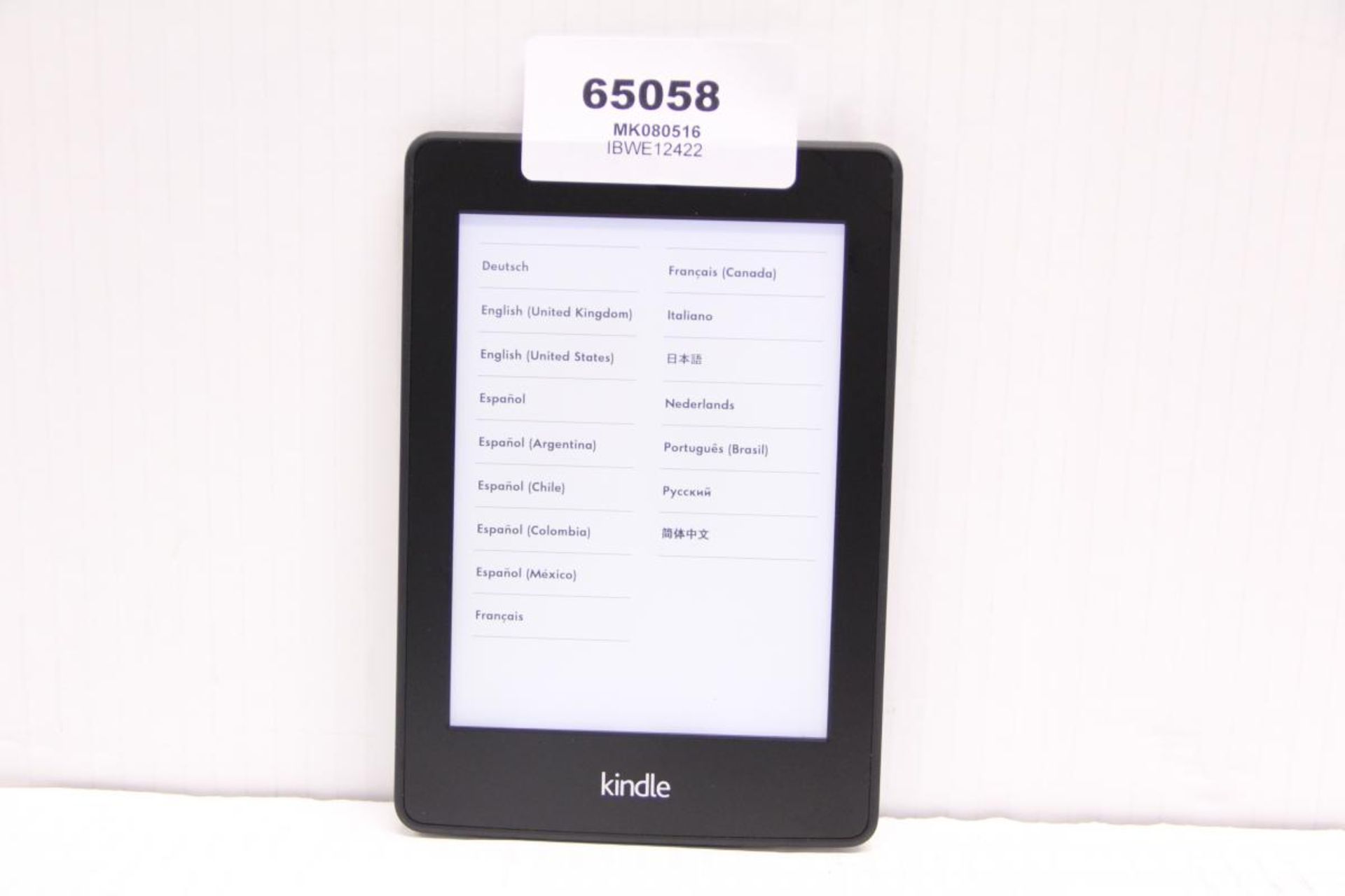 AMAZON KINDLE PAPERWHITE DP75SDI 4GB / POWERS ON / NO CHARGER OR CABLE / UNBOXED[CONFIG]