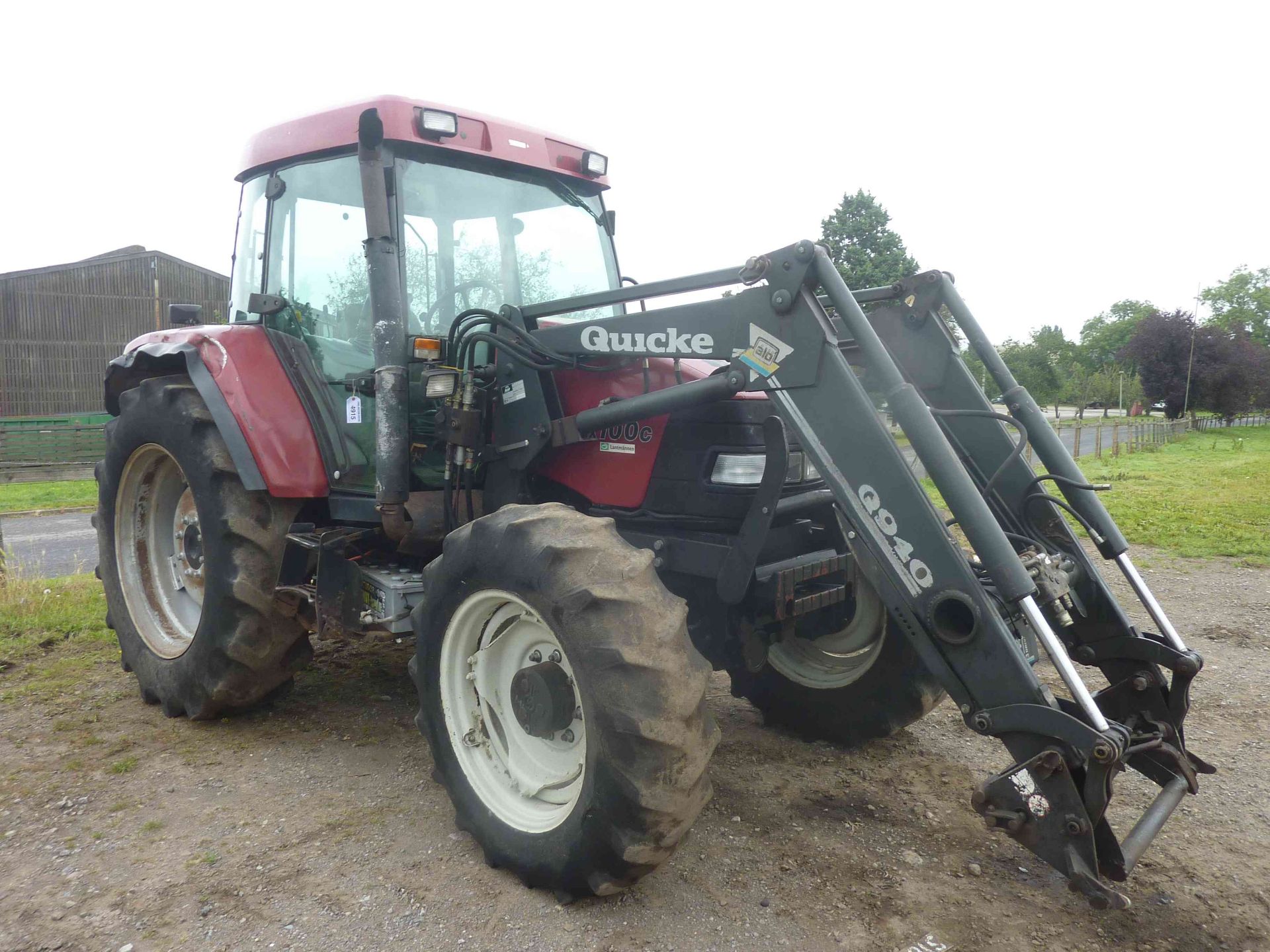 4915 Case MX100C 4wd tractor c/w loader, 1999