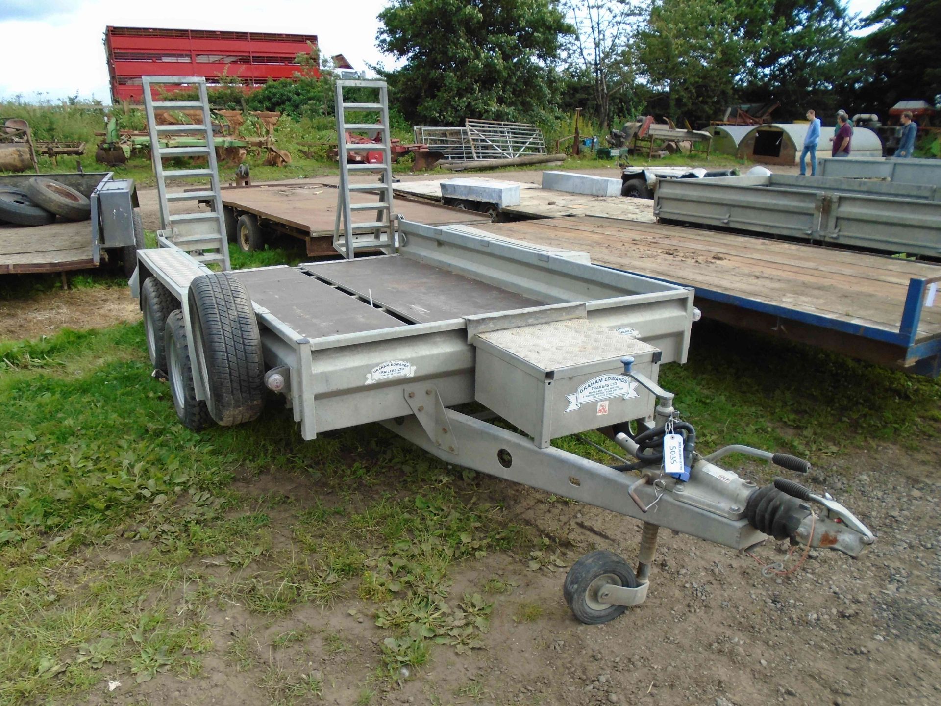 5035 Graham Edwards PL3510 plant trailer, gross 3500kg, bed size 1600x3000