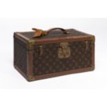 LOUIS VUITTON Bauletto in tela Monogram con specchio interno serie n? 958777 (cm 40x23x20.5)(segni