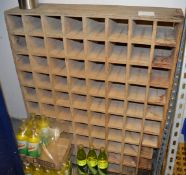 1 x Wine Bottle Holder With 80 Bottle Capacity - Wooden Construction - See Pictures - CL150 - Ref