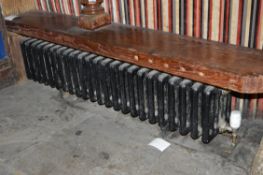 1 x Clyde Cast Iron 23 Column Radiator Finished in Black - H38 x W65 x D25 cms - CL150 - Location: