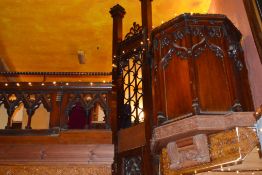 1 x Antique Church Reclamation Balcony Gallery and Original Church Pulprit - Reclaimed Church Pieces