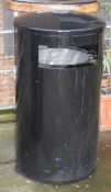 1 x Heavy Duty Waste Bin With Ashtray - Heavy Waste Bin Ideal For Outdoor Use - Large Size - CL150 -