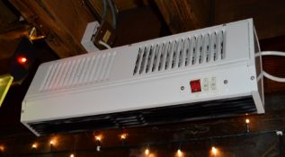 2 x Overhead 3kw Heaters - Model SH3WH - W58cm - CL150 - Ref FG119 - Location: Canary Wharf, London,