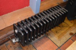 1 x Clyde Cast Iron 16 Column Radiator Finished in Black - H38 x W98 x D25 cms - CL150 - Location: