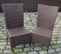 2 x Showpiece Design Rattan Garden Chairs - CL150 - Location: Canary Wharf, London, E14