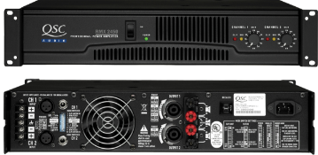 1 x QSC RMX 2450 2400w Professional Heavy Duty PA Amplifier - 1200w Per Channel - CL150 -