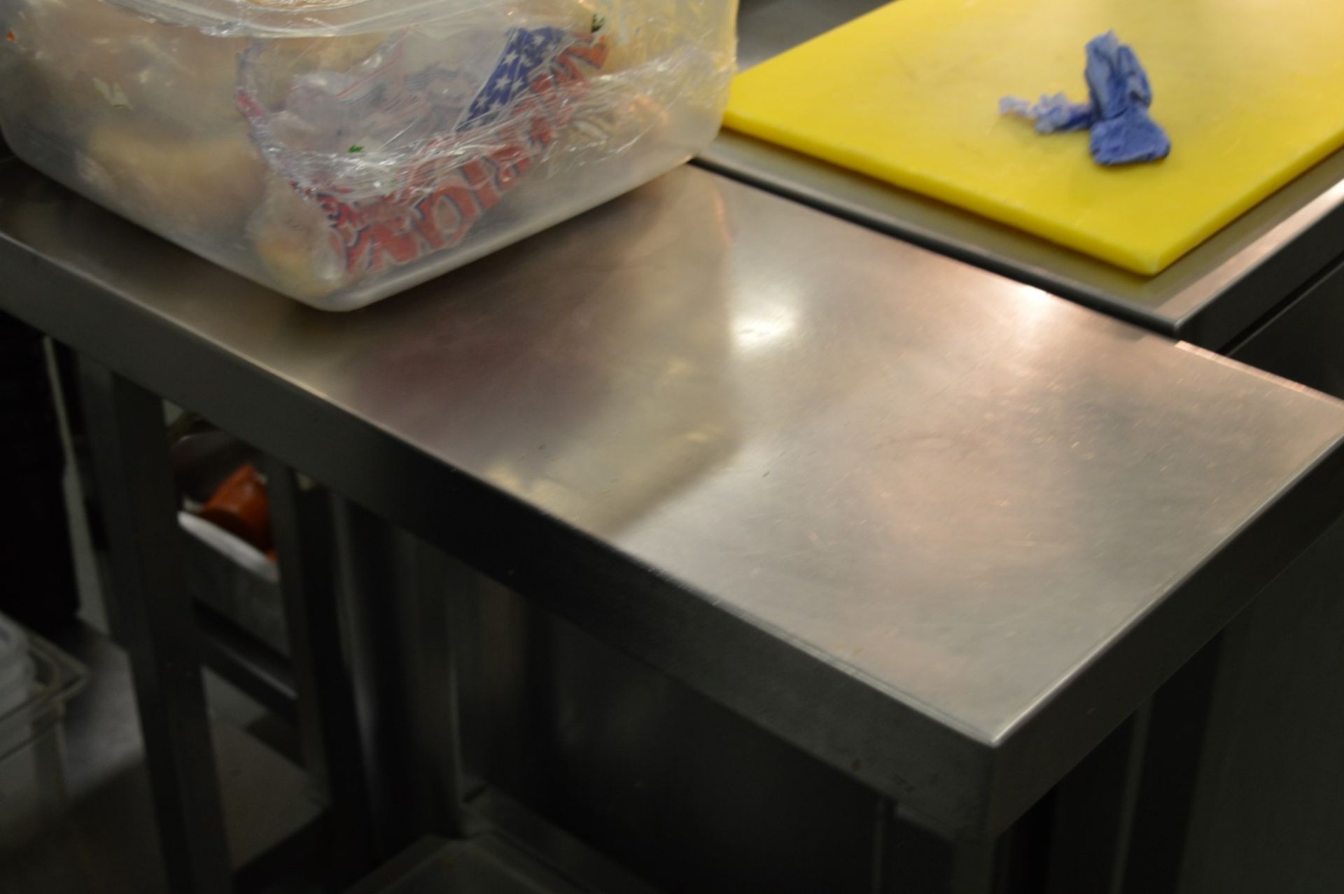 1 x Stainless Steel Commercial Kitchen Prep Bench With Undershelf - H87 x W30 x D70 cms - CL150 - - Image 3 of 3