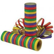 Approx 21,600 x Party Streamers - Throwout Paper Party Steamers in Various Colours - Includes Approx