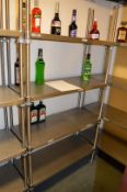 1 x Craven 4 Tier Hygienic Stainless Steel Shelving Unit - H183 x W90 x D38 cms - Contents Not