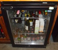 1 x Arborne Single Door Bottle Cooler - BEER CHILLER - Black Finish With Pull Out - Contents Not